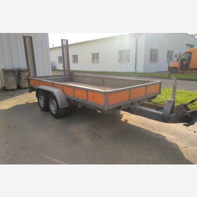 Baumaschinentransportanhänger SDAH offener Kasten