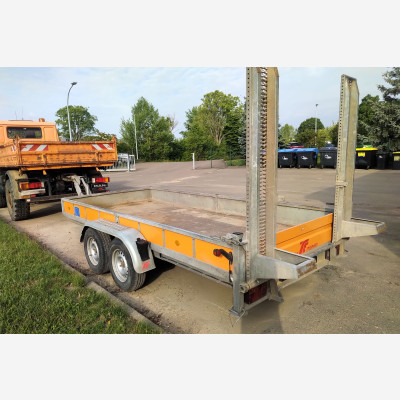 Baumaschinentransportanhänger SDAH offener Kasten