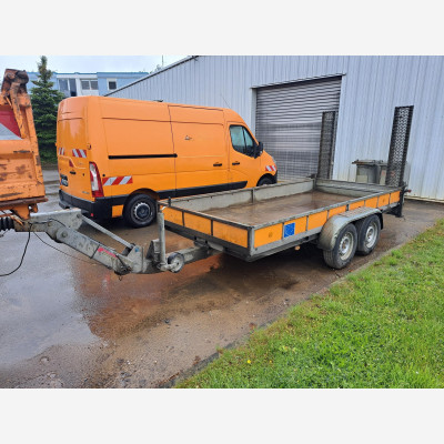 Baumaschinentransportanhänger SDAH offener Kasten