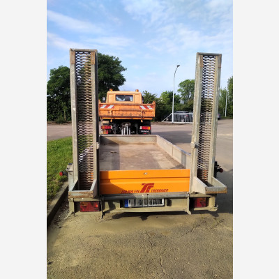 Baumaschinentransportanhänger SDAH offener Kasten