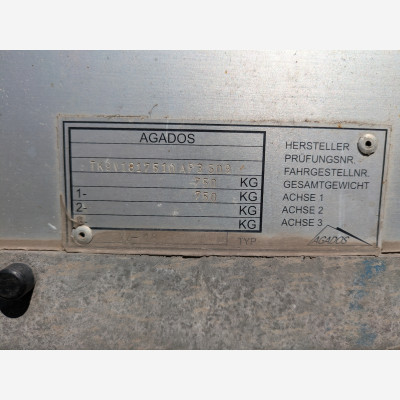 Anhänger Agados offener Kasten